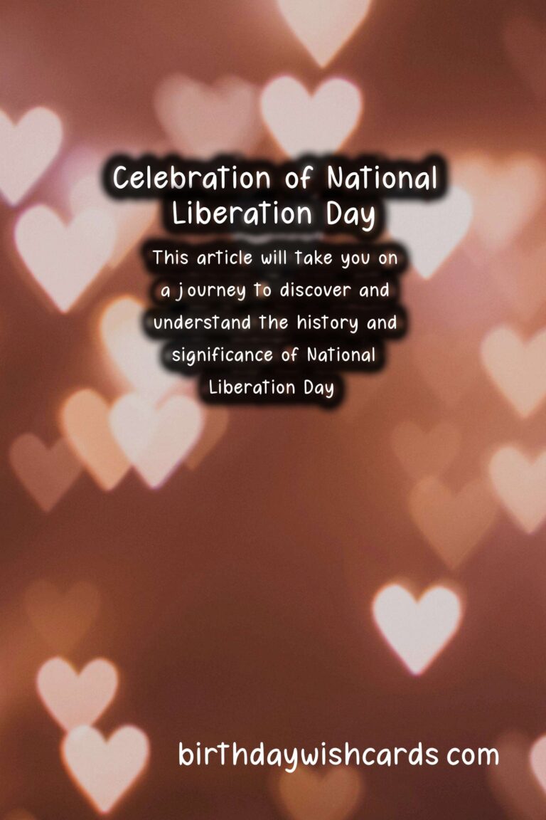 Celebrate the History and Significance of National Liberation Day - October 11