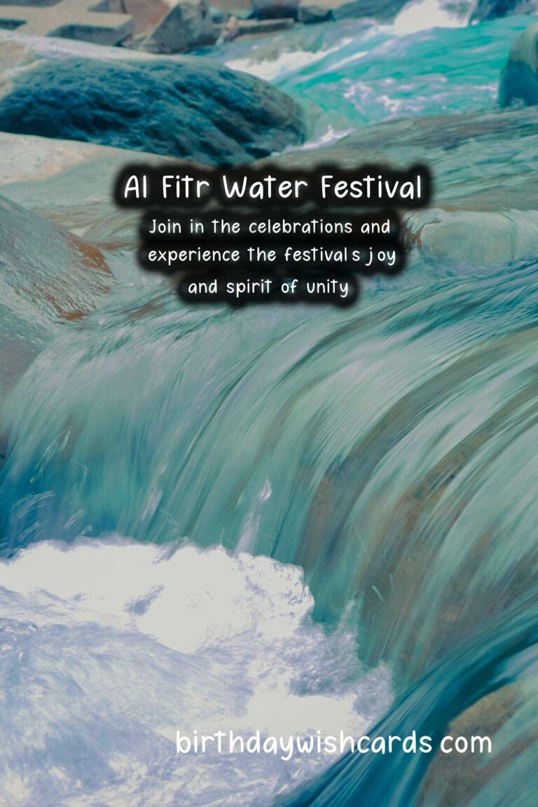 Celebrate the Joyous Al Fitr Water Festival in October