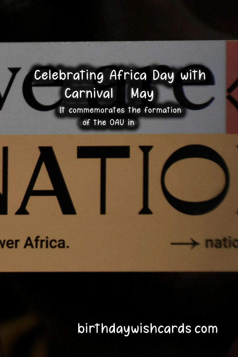 Celebrating Africa Day with Carnival – May 25