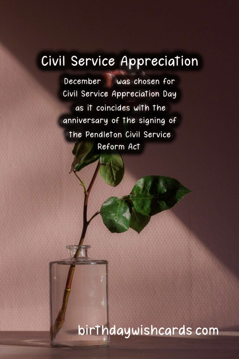 Celebrating Civil Service on December 29