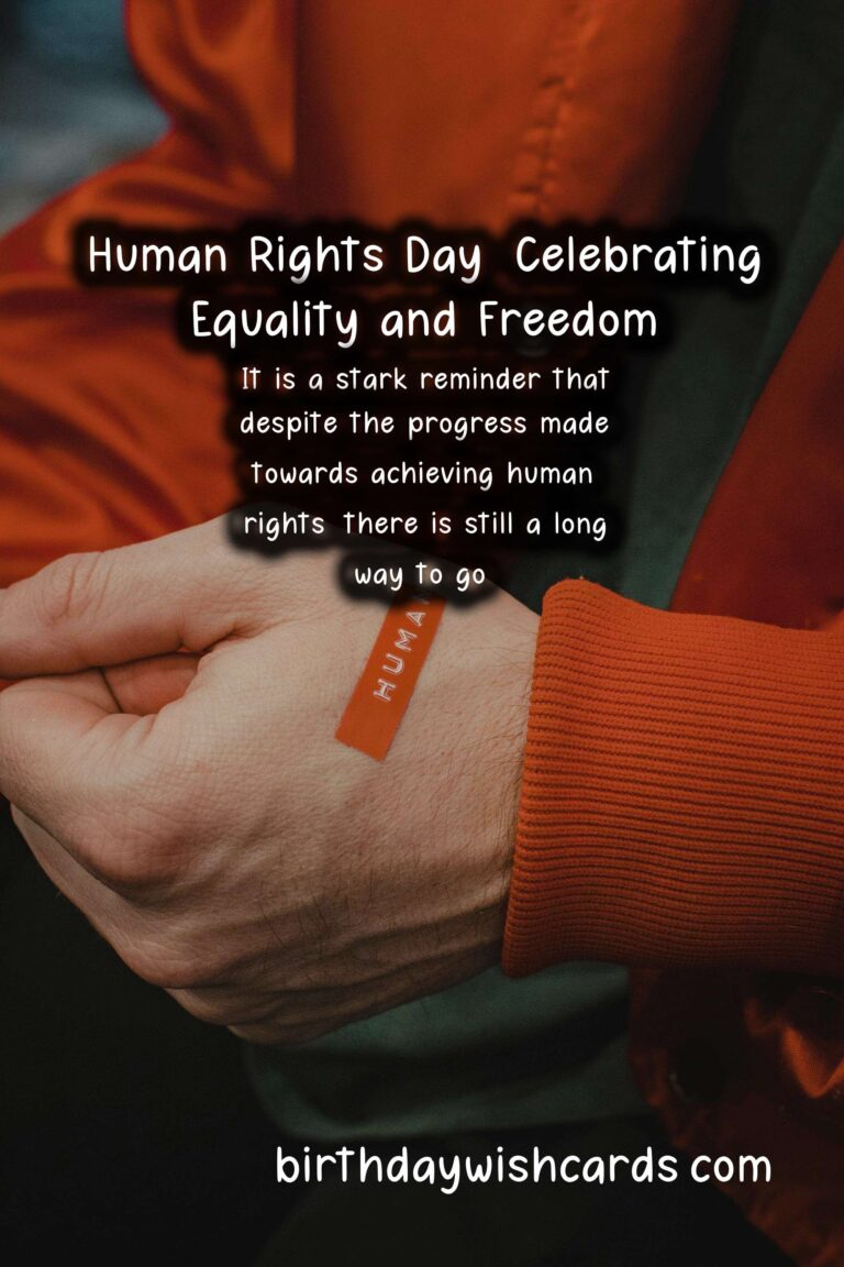 Celebrating Human Rights Day: The Importance of Equality and Freedom