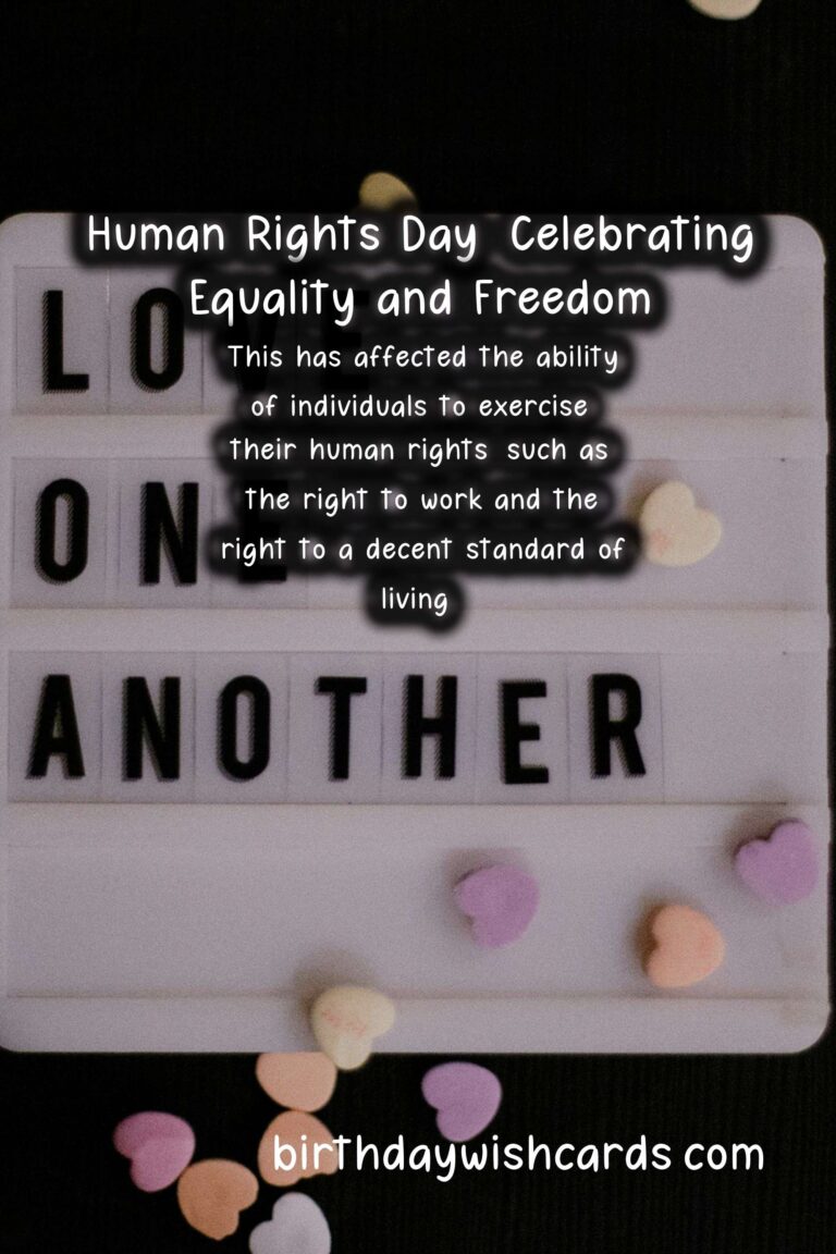 Celebrating Human Rights Day: The Importance of Equality and Freedom