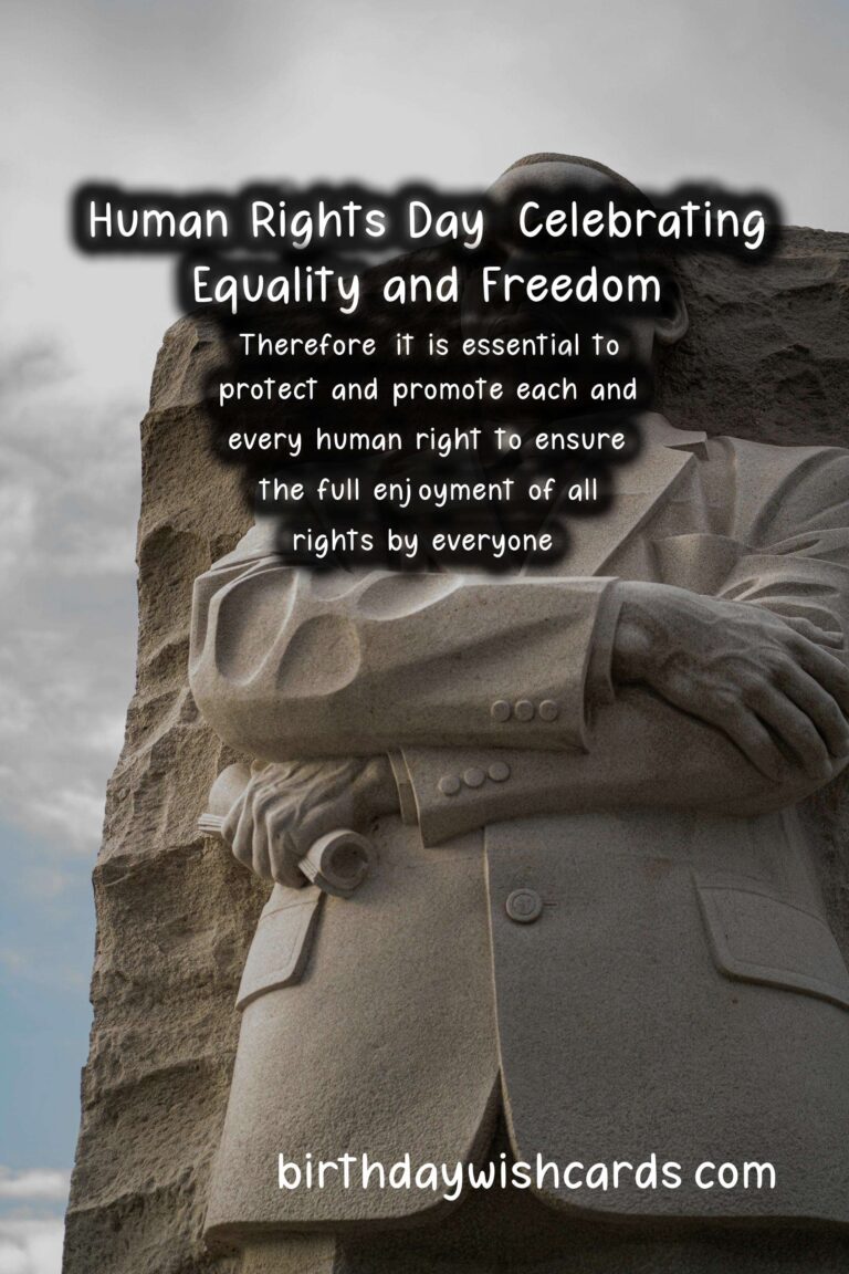 Celebrating Human Rights Day: The Importance of Equality and Freedom