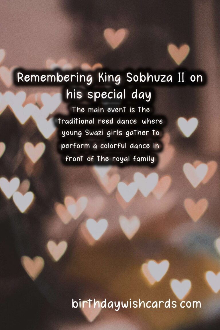 Celebrating King Sobhuza II Day - July 22