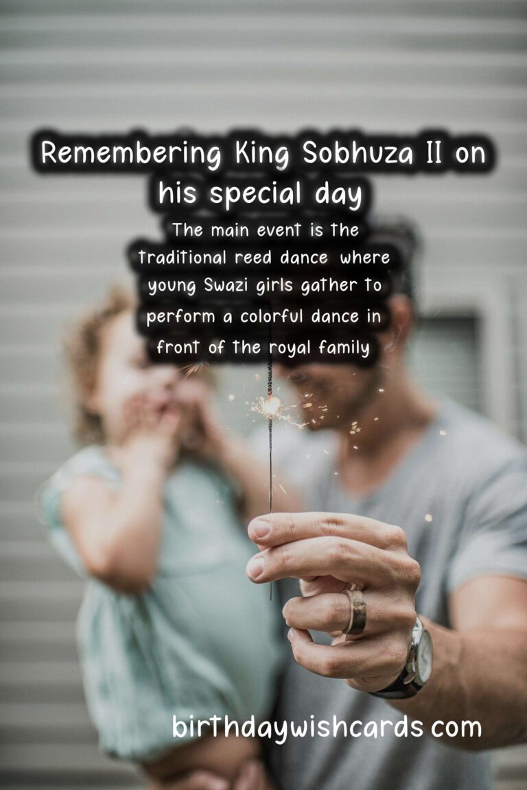 Celebrating King Sobhuza II Day - July 22