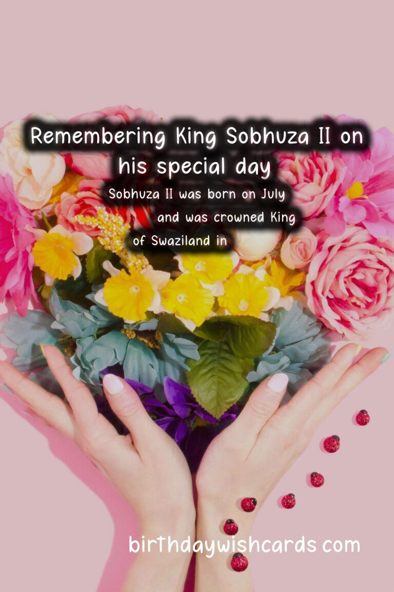 Celebrating King Sobhuza II Day - July 22
