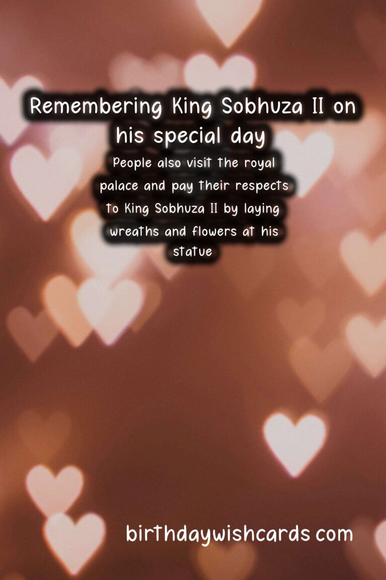 Celebrating King Sobhuza II Day - July 22