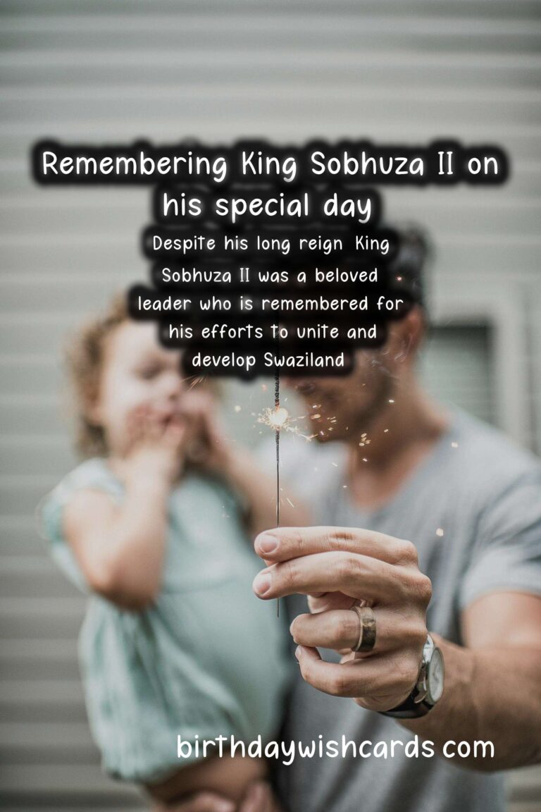 Celebrating King Sobhuza II Day – July 22