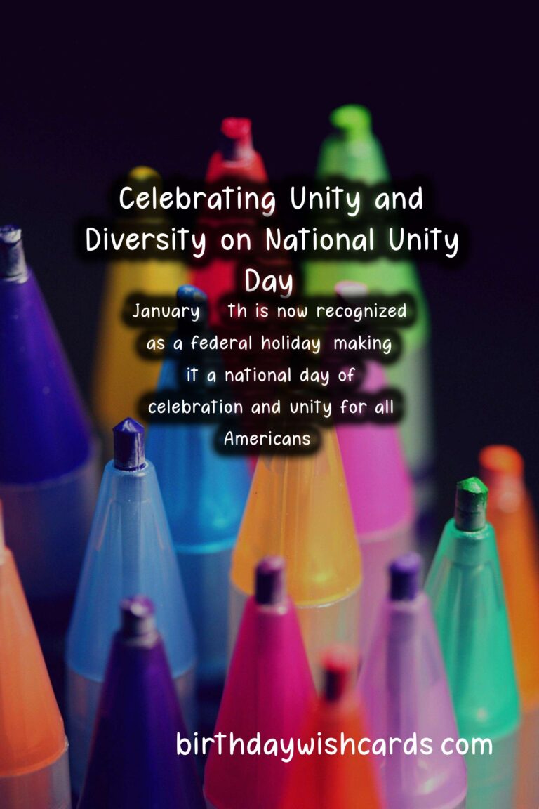 Celebrating National Unity Day on January 20