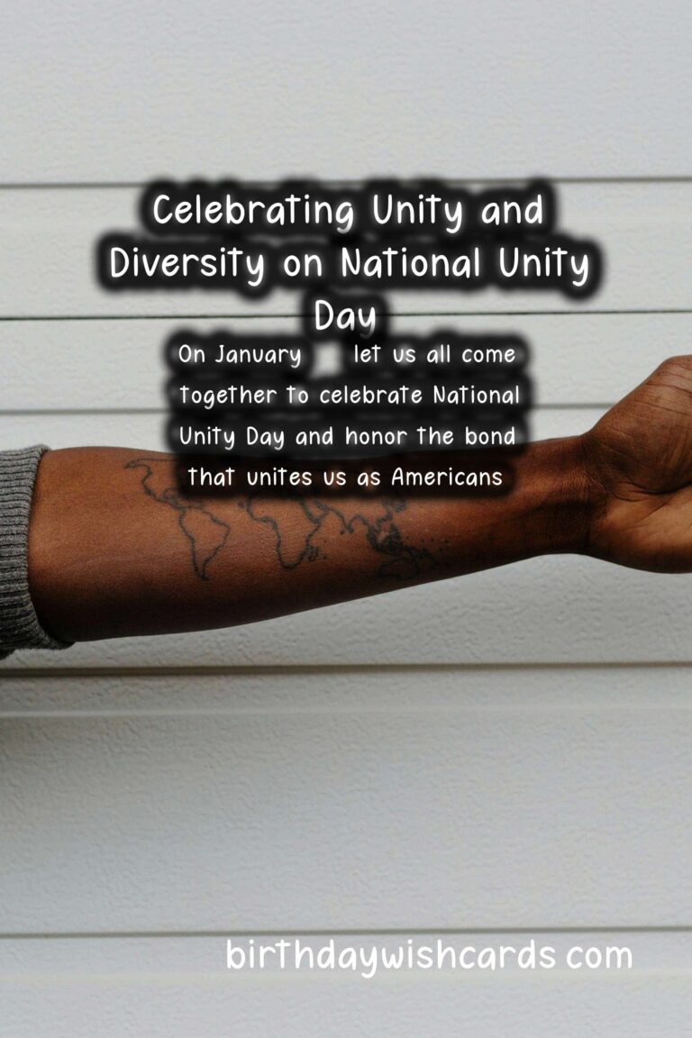 Celebrating National Unity Day on January 20