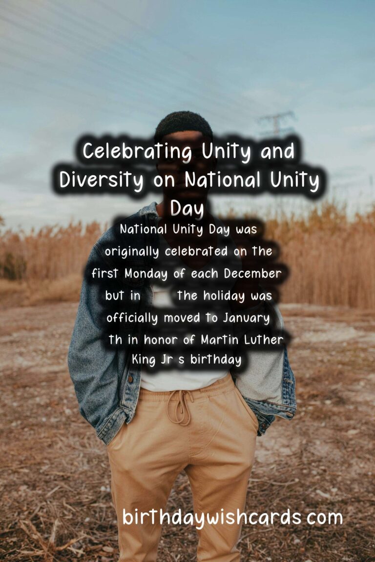 Celebrating National Unity Day on January 20
