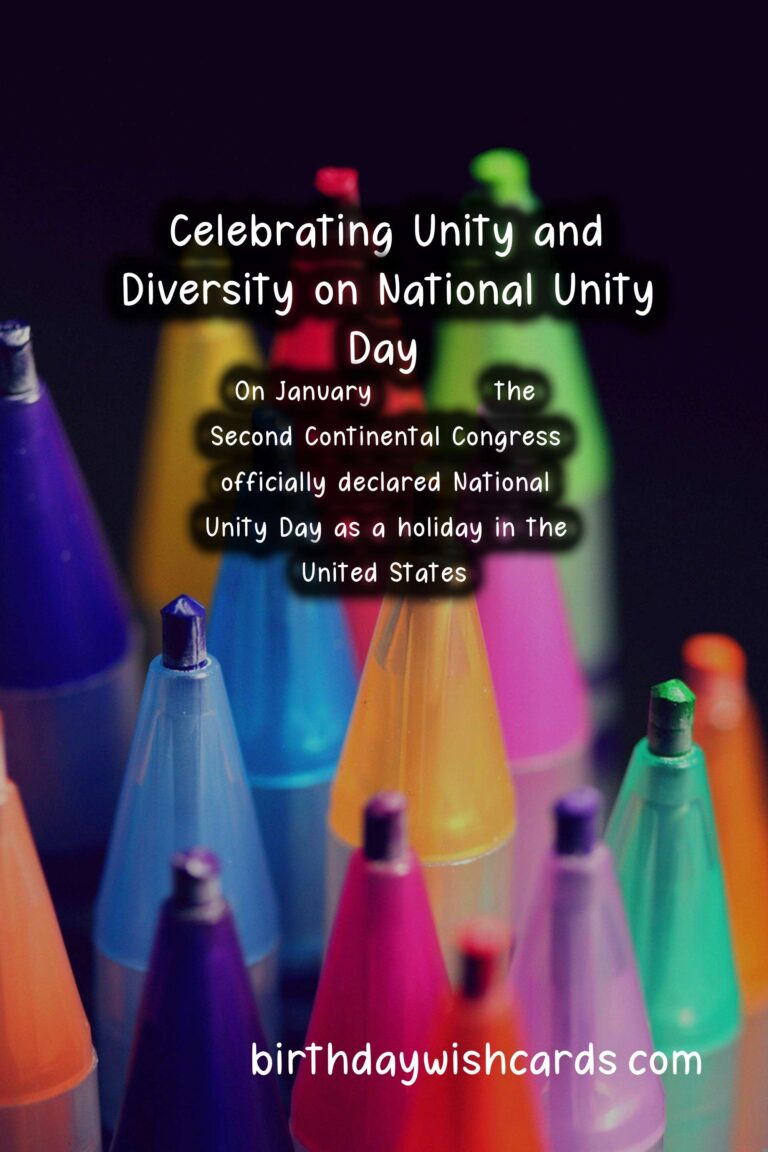 Celebrating National Unity Day on January 20
