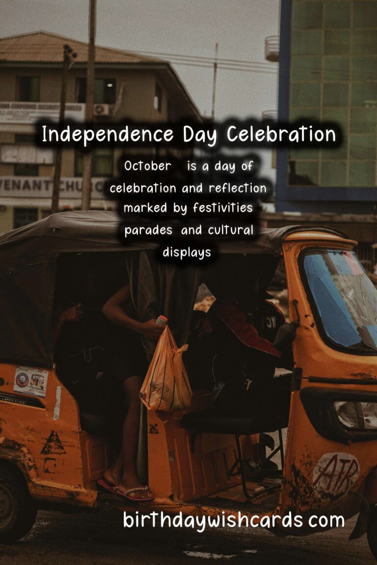 Celebrating October 1 - Independent Day