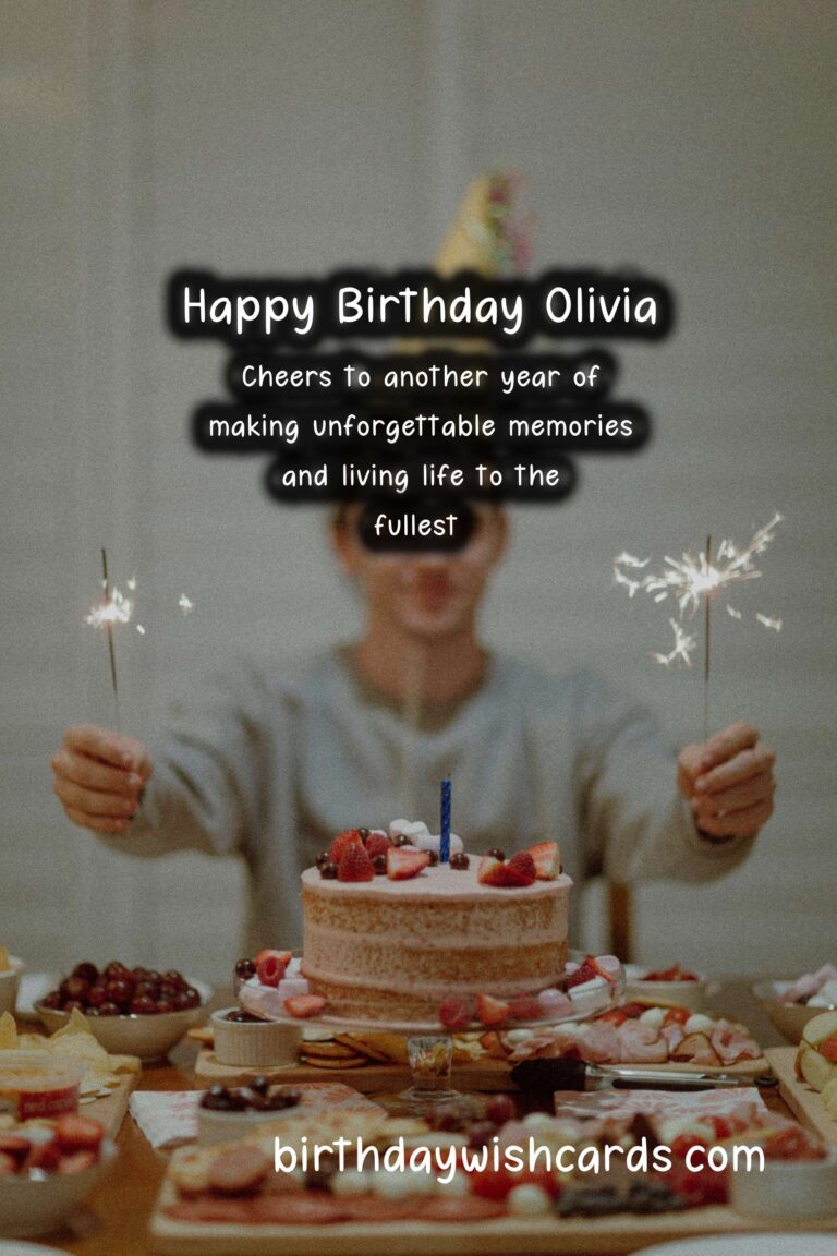 Celebrating Olivia's Birthday: Sweet Wishes and Lovely Images