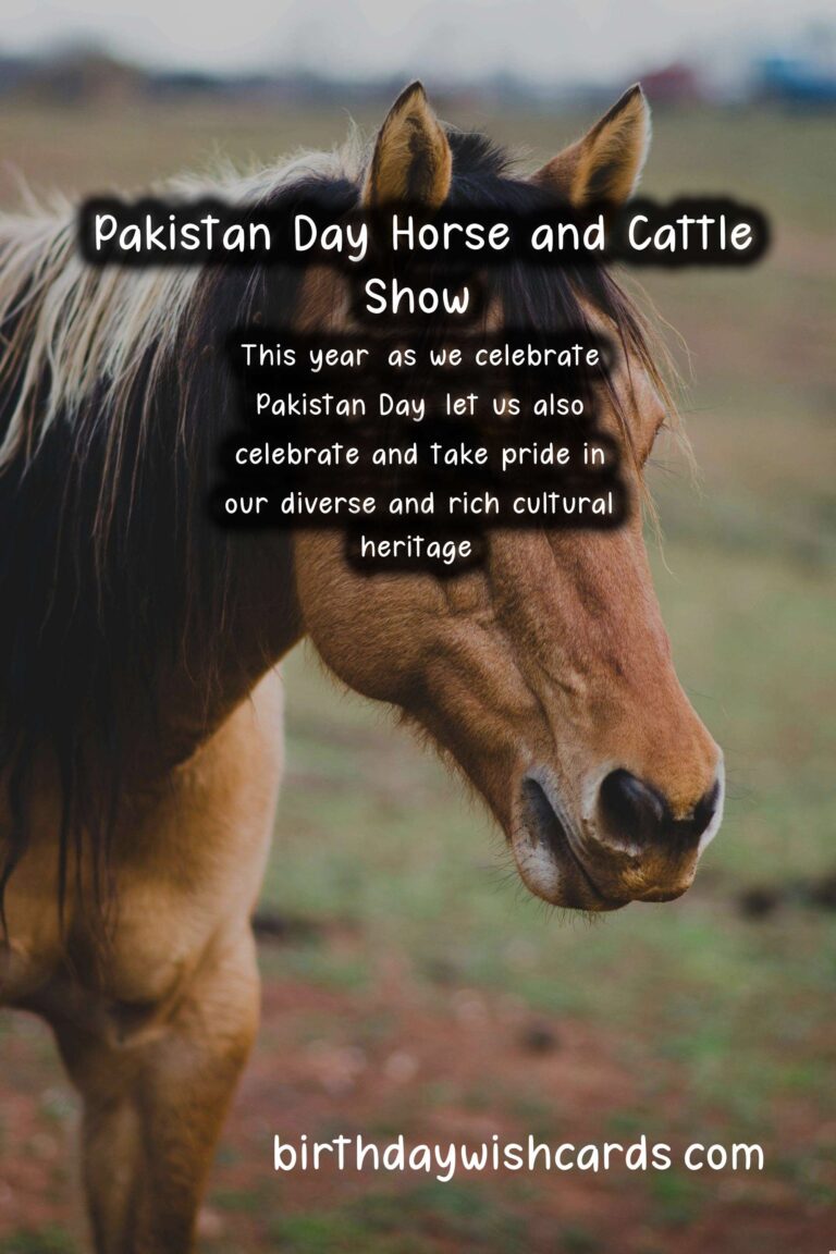 Celebrating Pakistan’s Cultural Heritage: Pakistan Day Horse and Cattle Show – March