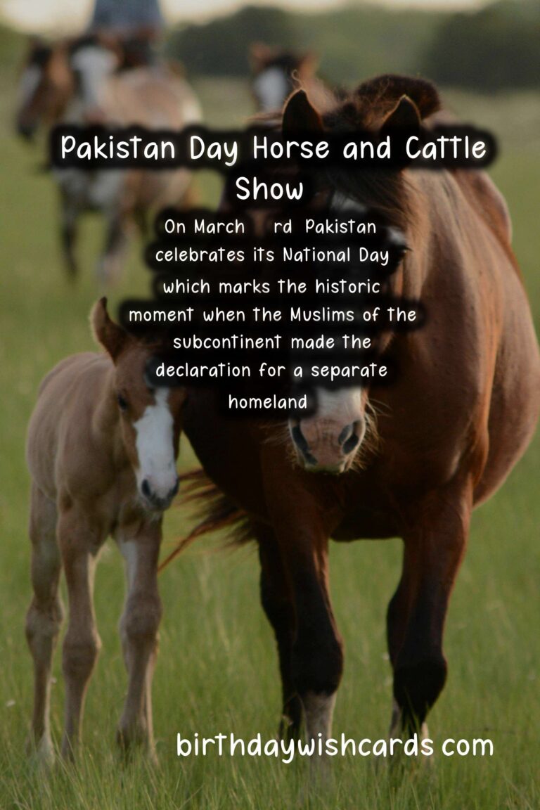 Celebrating Pakistan's Cultural Heritage: Pakistan Day Horse and Cattle Show - March