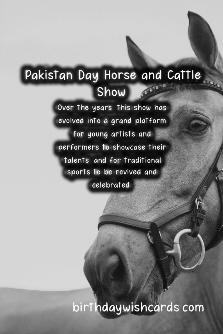 Celebrating Pakistan's Cultural Heritage: Pakistan Day Horse and Cattle Show - March