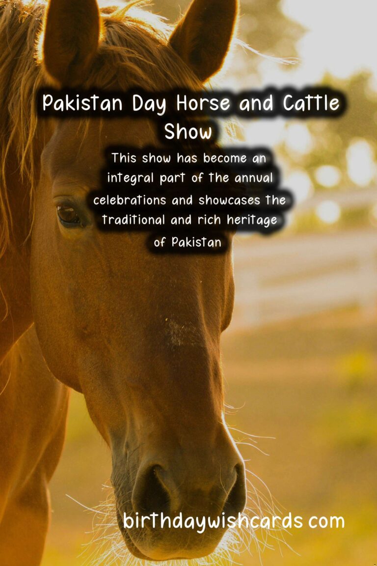 Celebrating Pakistan's Cultural Heritage: Pakistan Day Horse and Cattle Show - March