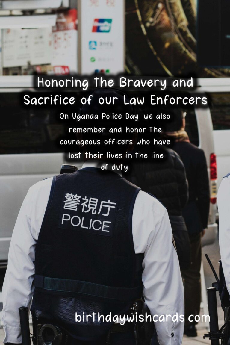 Celebrating Uganda Police Day: Honoring the Bravery and Sacrifice of our Law Enforcers