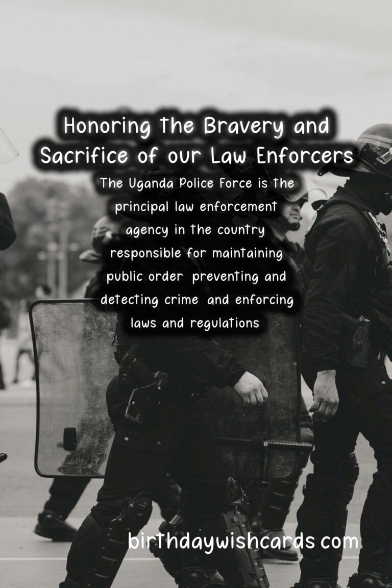 Celebrating Uganda Police Day: Honoring the Bravery and Sacrifice of our Law Enforcers