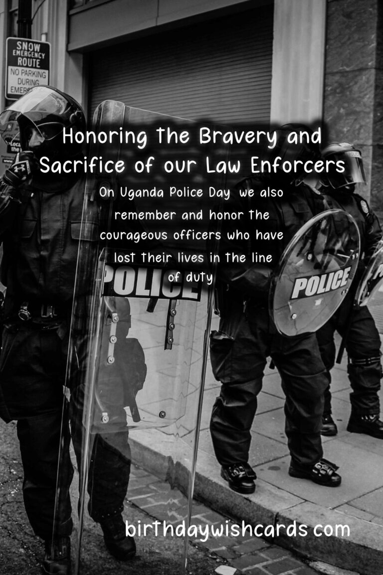 Celebrating Uganda Police Day: Honoring the Bravery and Sacrifice of our Law Enforcers