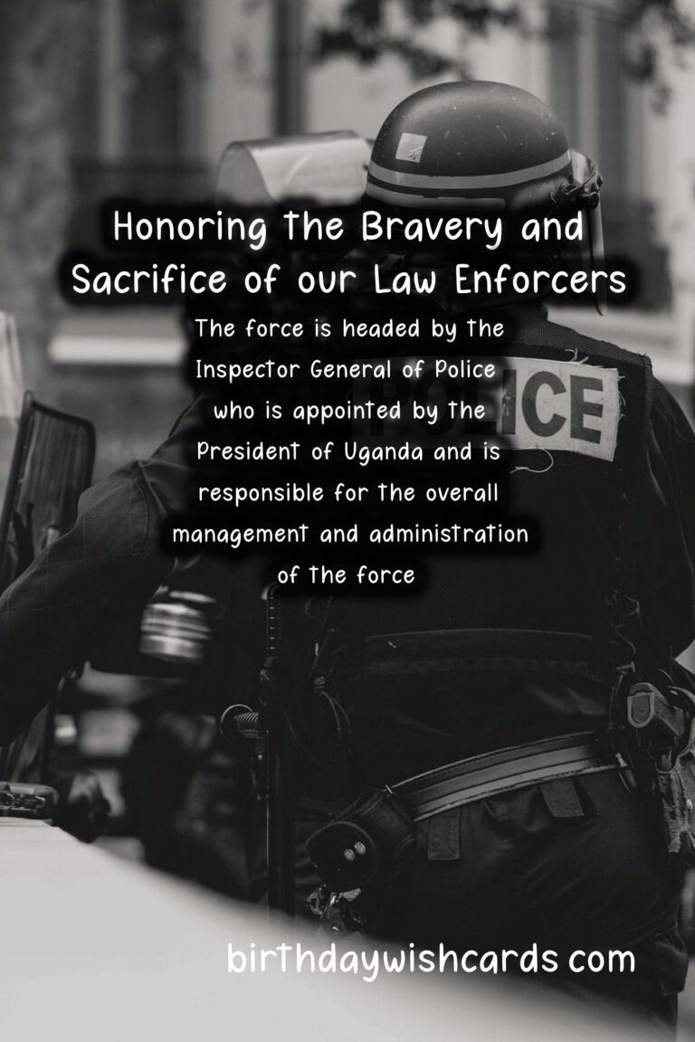 Celebrating Uganda Police Day: Honoring the Bravery and Sacrifice of our Law Enforcers