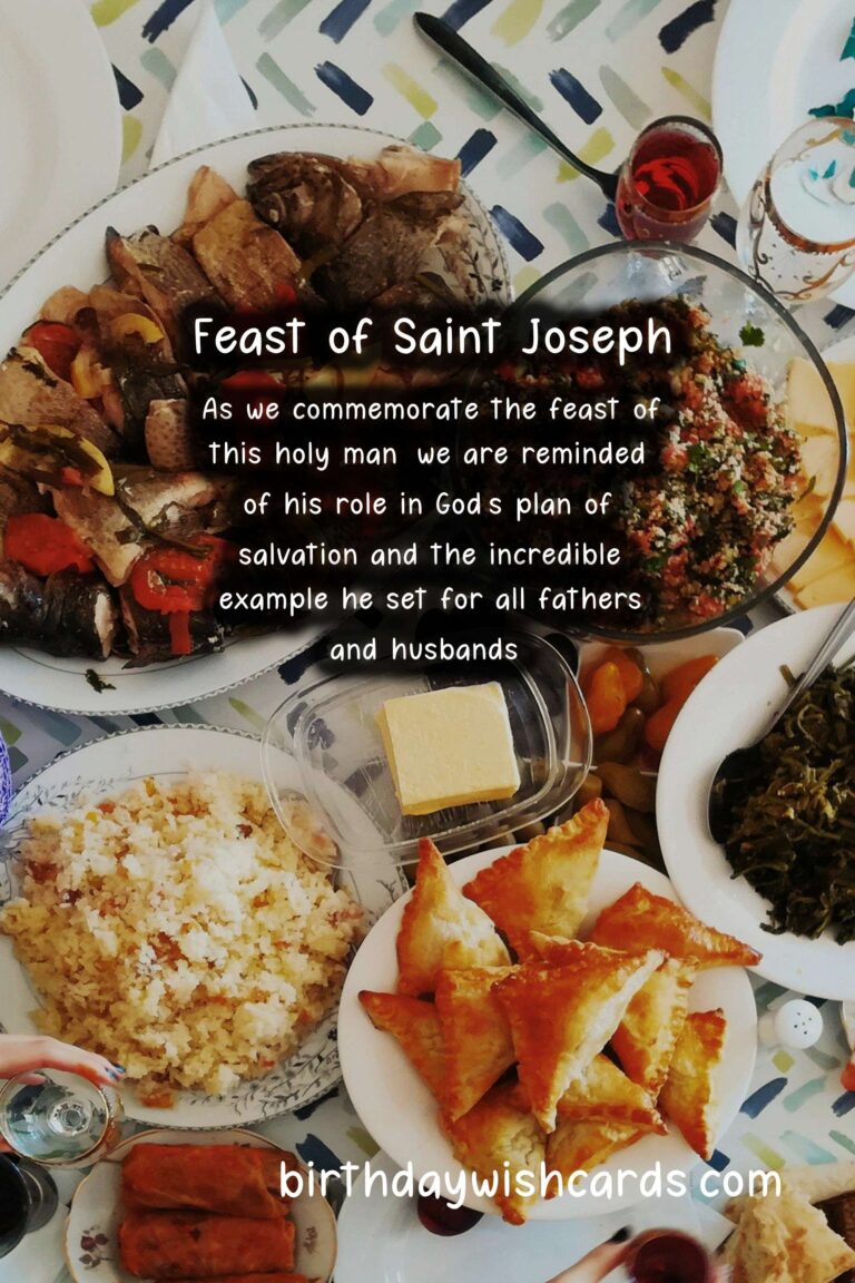 Celebrating the Feast of Saint Joseph on March 19