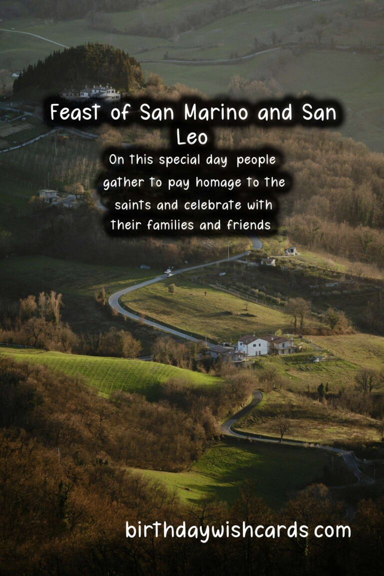 Celebrating the Feast of San Marino and San Leo: A Joyous Celebration on September 4