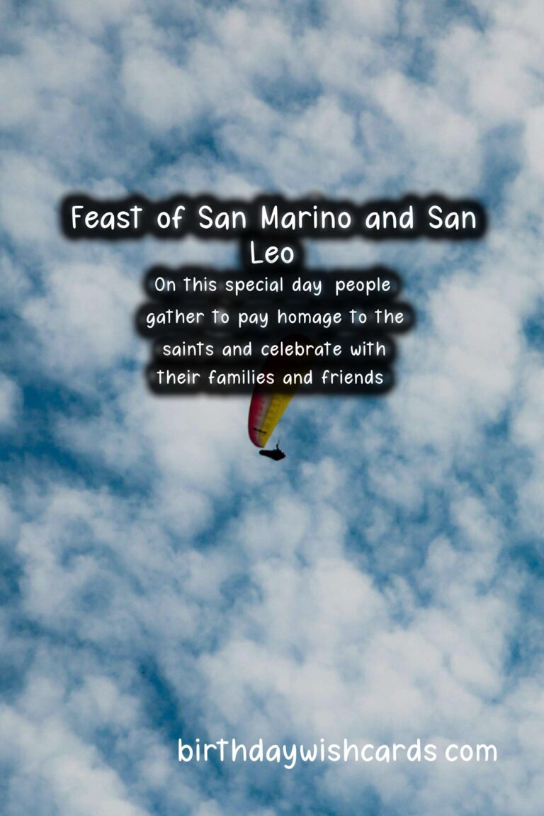 Celebrating the Feast of San Marino and San Leo: A Joyous Celebration on September 4