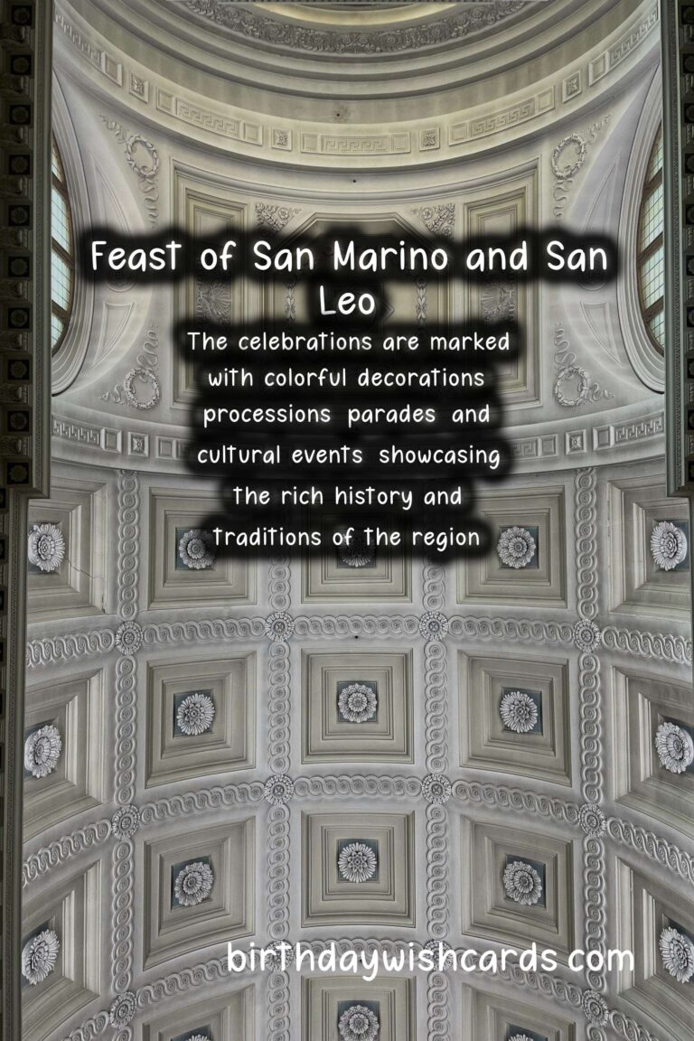 Celebrating the Feast of San Marino and San Leo: A Joyous Celebration on September 4