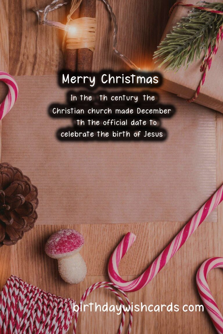 Christmas Day: December 25