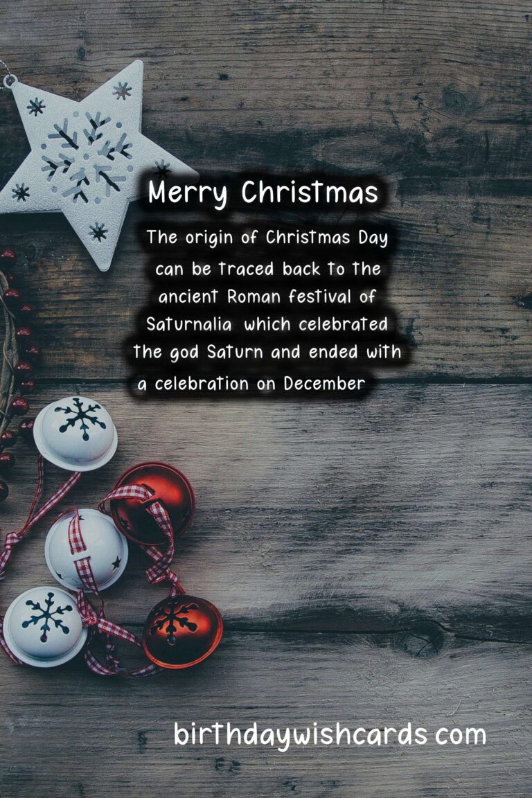 Christmas Day: December 25