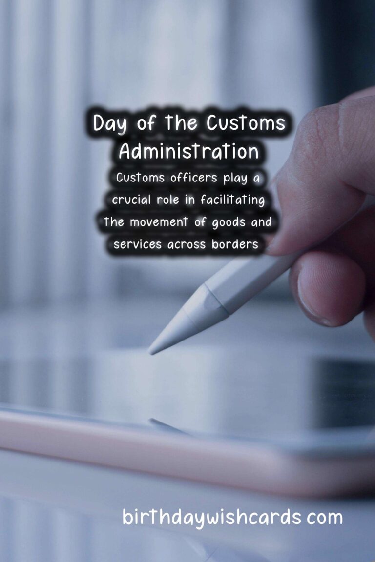 Day of the Customs Administration – February 16th