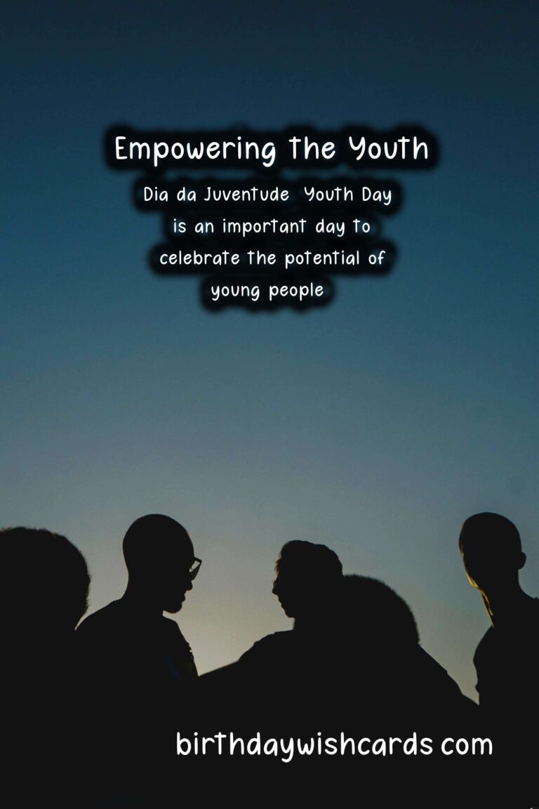 Dia da Juventude (Youth Day) - April 13th