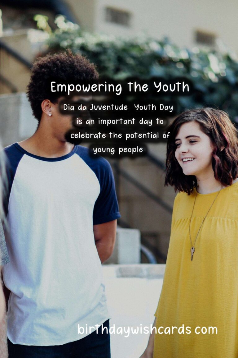 Dia da Juventude (Youth Day) - April 13th