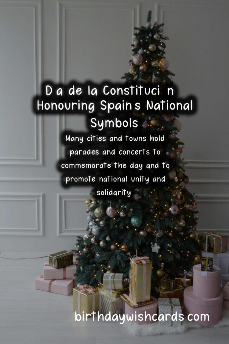Día de la Constitución: Celebrating Spain's National Symbols and History