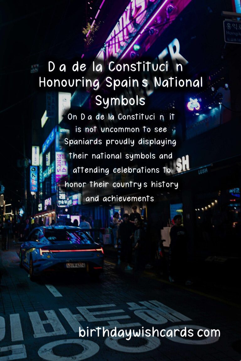 Día de la Constitución: Celebrating Spain's National Symbols and History