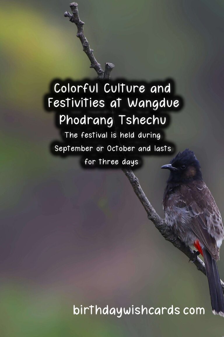 Discover the Colorful Culture and Festivities at Wangdue Phodrang Tshechu – September/October