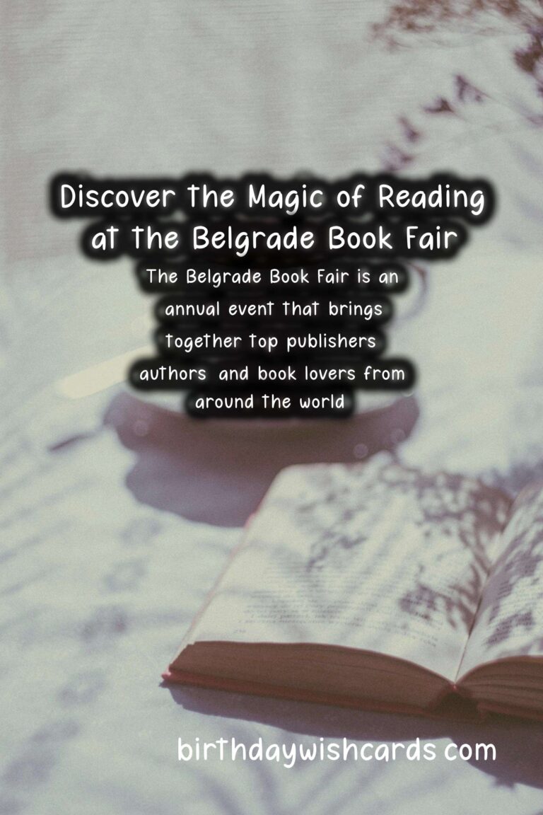 Discover the Magic of Reading at the Belgrade Book Fair – October 20th-27th