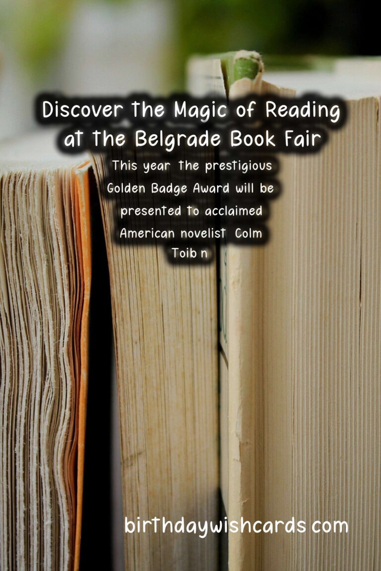 Discover the Magic of Reading at the Belgrade Book Fair - October 20th-27th