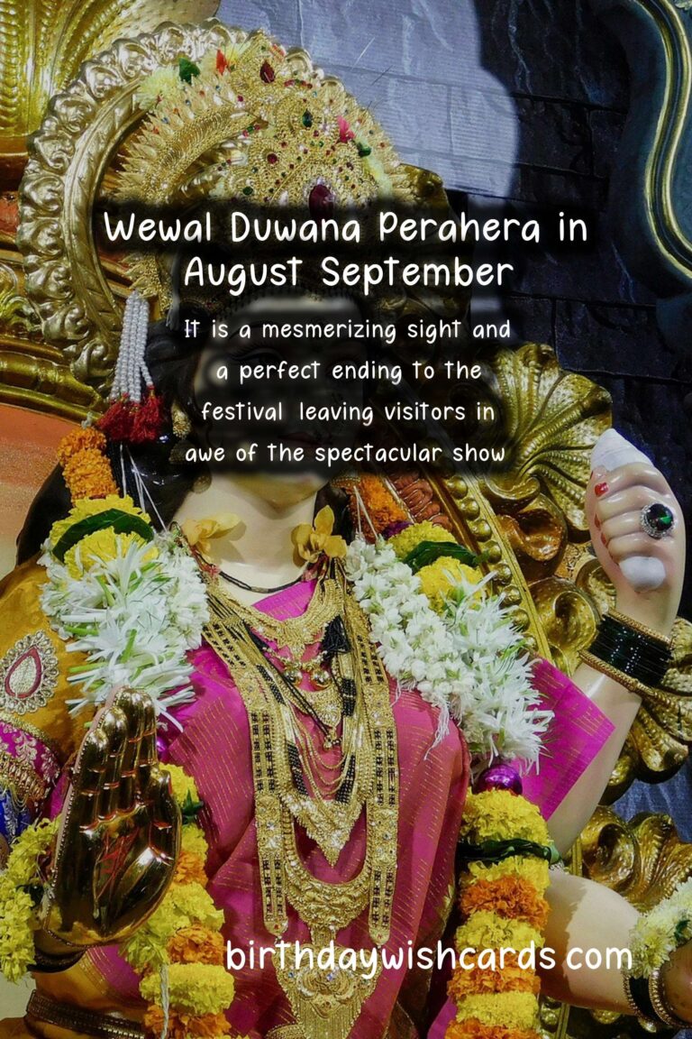 Discover the Mesmerizing Beauty of Wewal Duwana Perahera in August/September