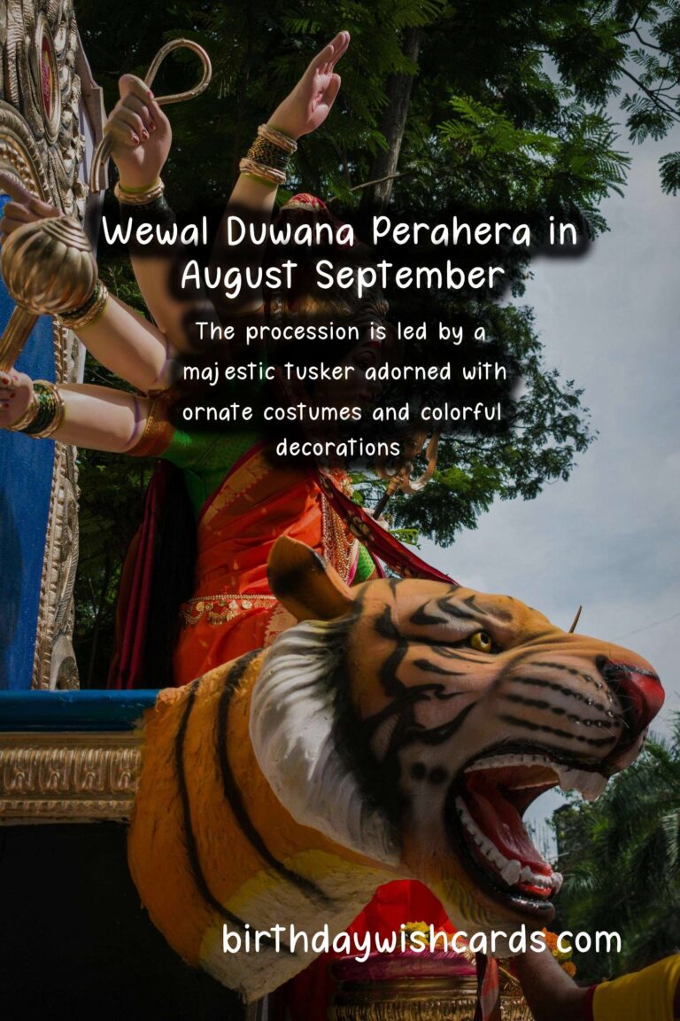 Discover the Mesmerizing Beauty of Wewal Duwana Perahera in August/September