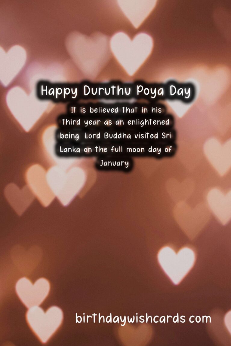 Duruthu Poya Day – Commemorating the first visit of Buddha