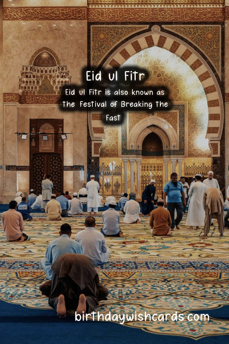 Eid-ul-Fitr – Date varies according to Islamic calendar