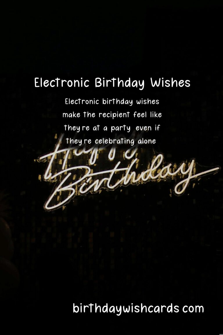 Electronic Birthday Wishes: Raving to Energetic Beats and Synths