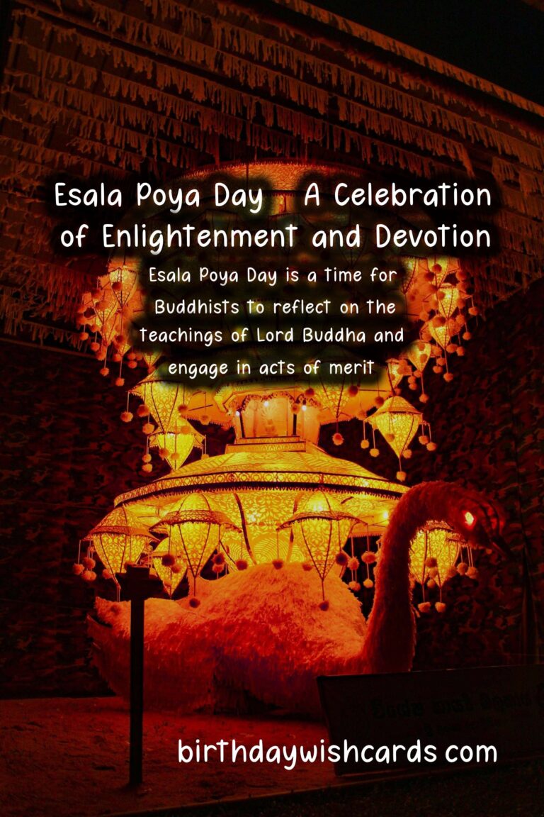 Esala Poya Day – Full moon day in July