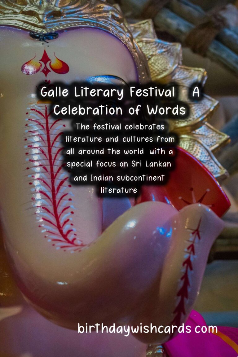 Experience the Magic of Literature: Galle Literary Festival – January