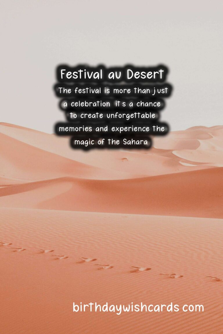 Experience the Mystical Festival au Desert on January 22-24: A Cultural Celebration in the Heart of the Sahara