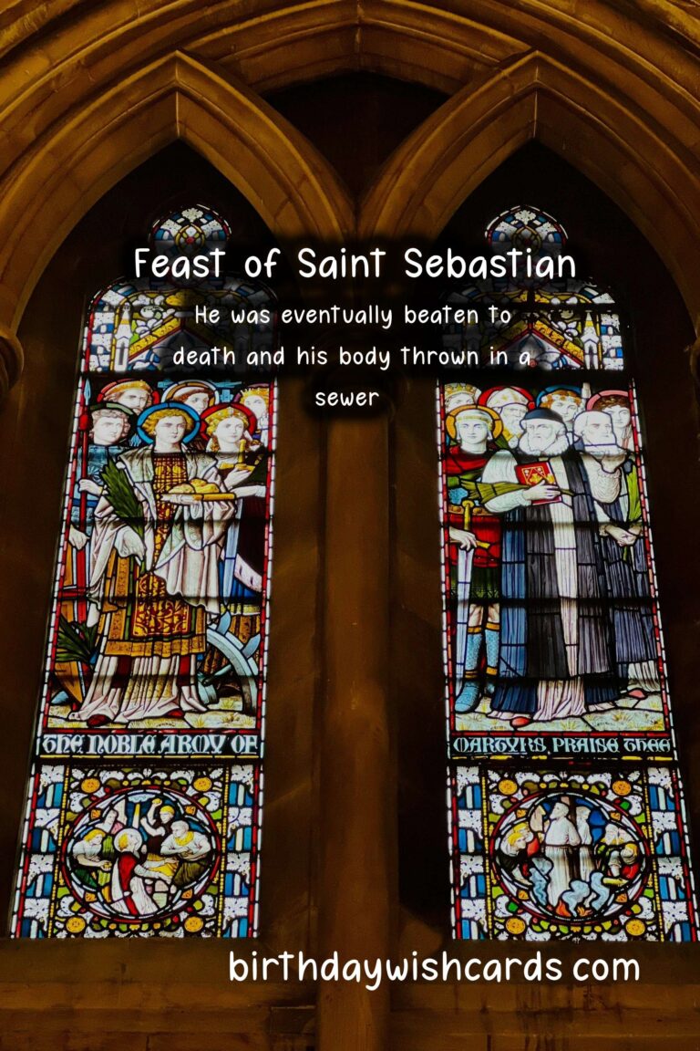 Feast of Saint Sebastian – January 20