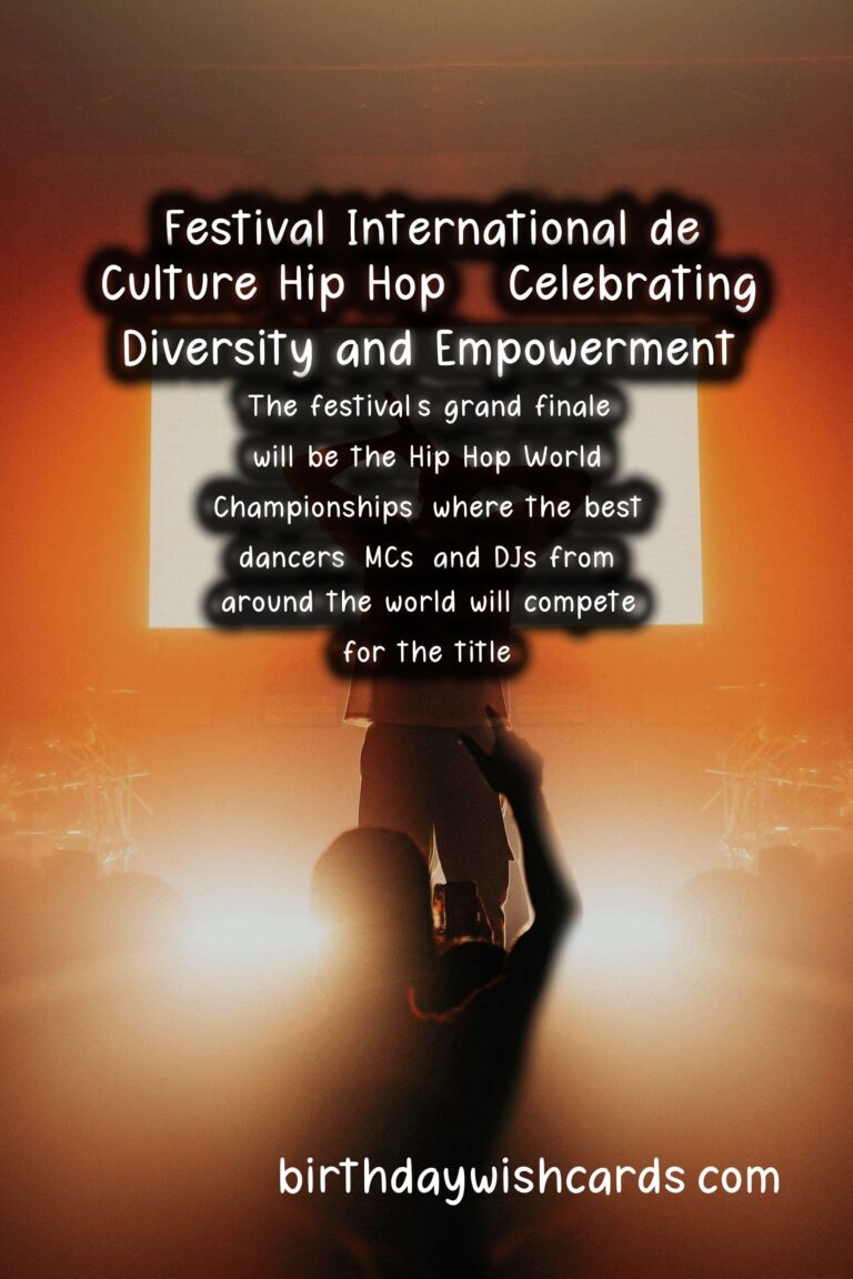 Festival International de Culture Hip Hop (International Hip Hop Culture Festival) - October 25-29